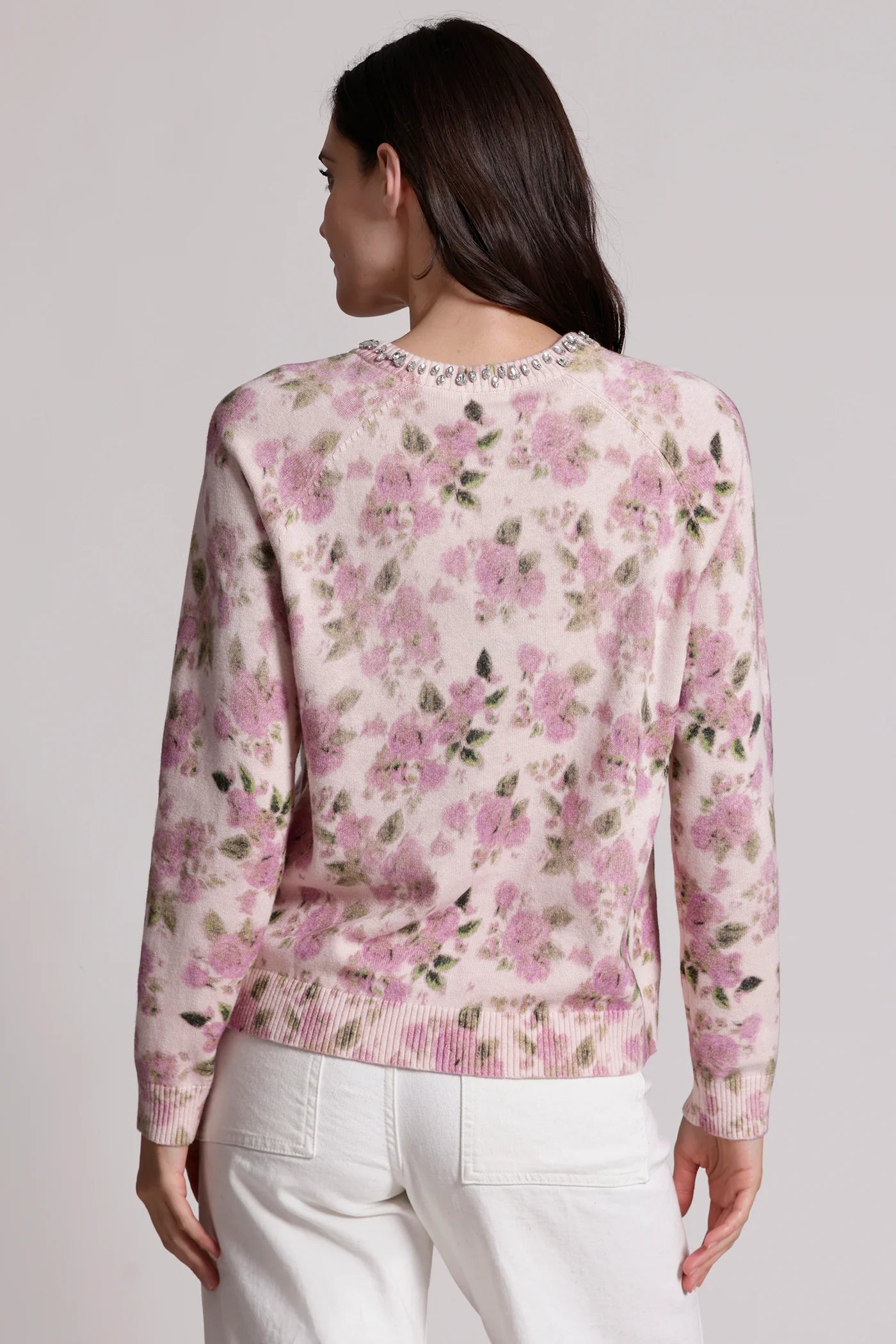 Minnie Rose Crew Neck T-Shirt with Rhinestones - Cute & Stylish Top for Women | Perfect for Casual Wear, Parties & Everyday Fashion
