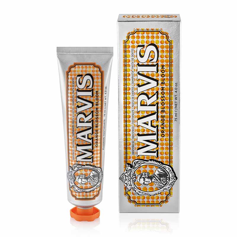Marvis Orange Blossom Bloom Toothpaste - Refreshing Mint Flavor for Fresh Breath & Oral Care | Perfect for Travel & Daily Use
