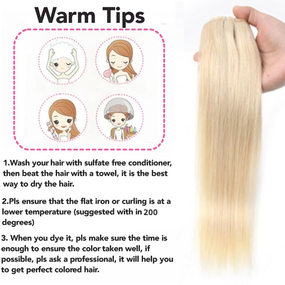 Platinum Blonde Clip In Hair Extensions 28