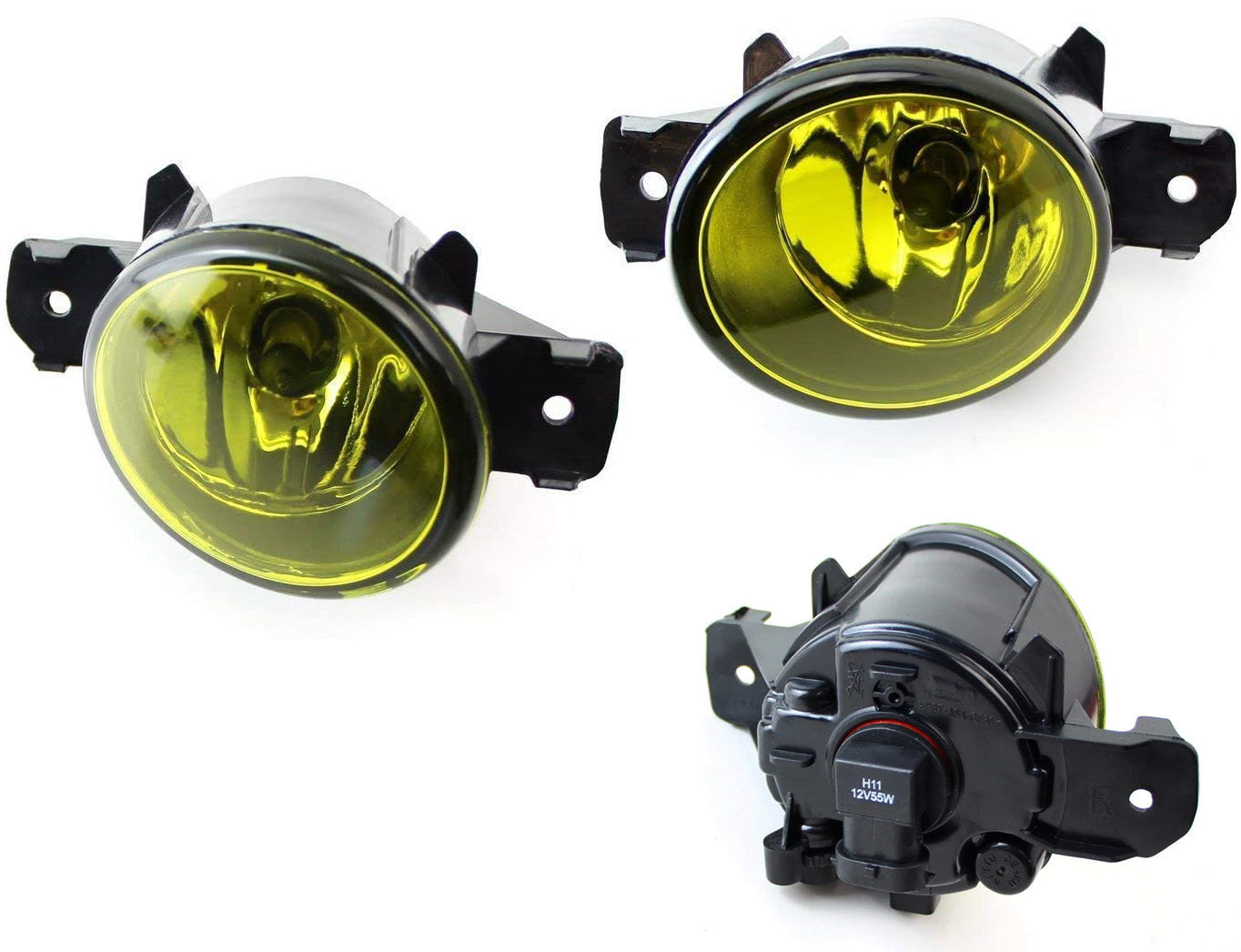 H11 Halogen Yellow Fog Lights Kit - Compatible with BMW E84 X1, E83 X3, E70 X5 - Durable Complete Replacement Set for Enhanced Visibility in Rain & Fog