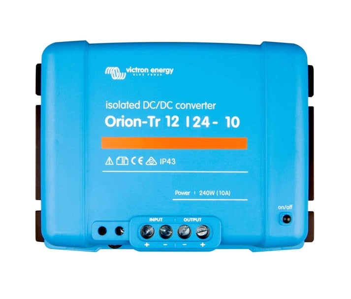 Victron Energy Orion Tr 12/24V 10A (240W) Isolated DC-DC Converter - Power Supply for RVs, Boats & Off-Grid Solar Systems - Perfect for 12V/24V Battery Charging & Voltage Conversion