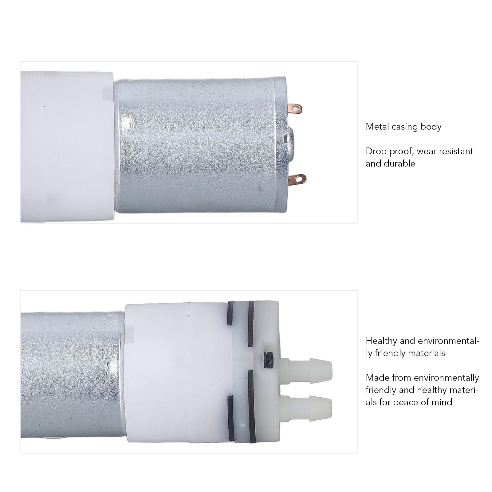 12V Micro Vacuum Pump 200KPA - Mini Electric Air Pressure Pump for Cupping Therapy, Aquariums & Coffee Machines - Portable DC Air Pump for Medical, Home & Kitchen Use