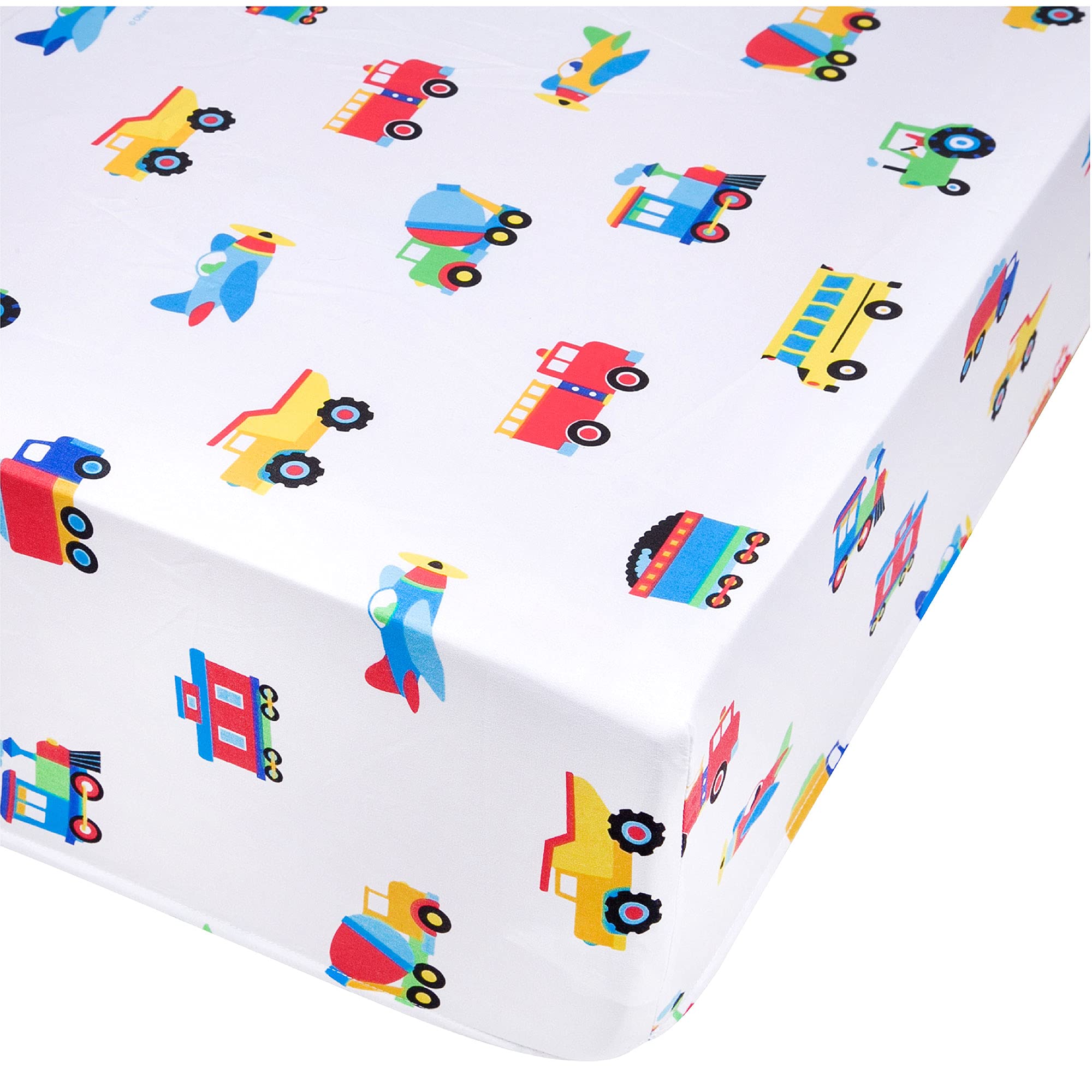 Wildkin Twin Bed in a Bag - 5-Piece Microfiber Bedding Set with Comforter, Pillowcase & Fitted Sheet - Trains, Planes and Trucks Design - Soft & Durable Kids Bedding for Boys Room Decor - Perfect for Toddler Beds, Daycare or Sleepovers
