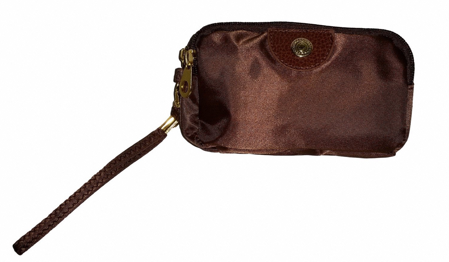 Stylish 3-Zip Nylon Wallet with Detachable Wristlet Strap - Perfect for Travel, Shopping & Everyday Use | Fashionable Women's Accessory