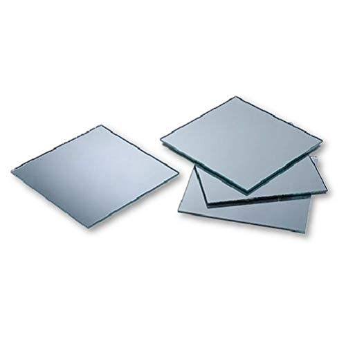 2 Inch Small Square Glass Mosaic Mirror Tiles - 12 Pieces for DIY Crafts, Home Decor, Wall Art & Bathroom Accents | Perfect for Scrapbooking, Jewelry Making & Interior Design Projects