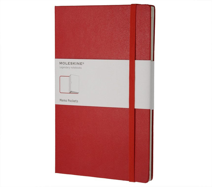 Premium Moleskine Large Hard Cover Notebook with Organizing Memo Pockets - Perfect for Business Meetings, Travel Journaling & Creative Writing