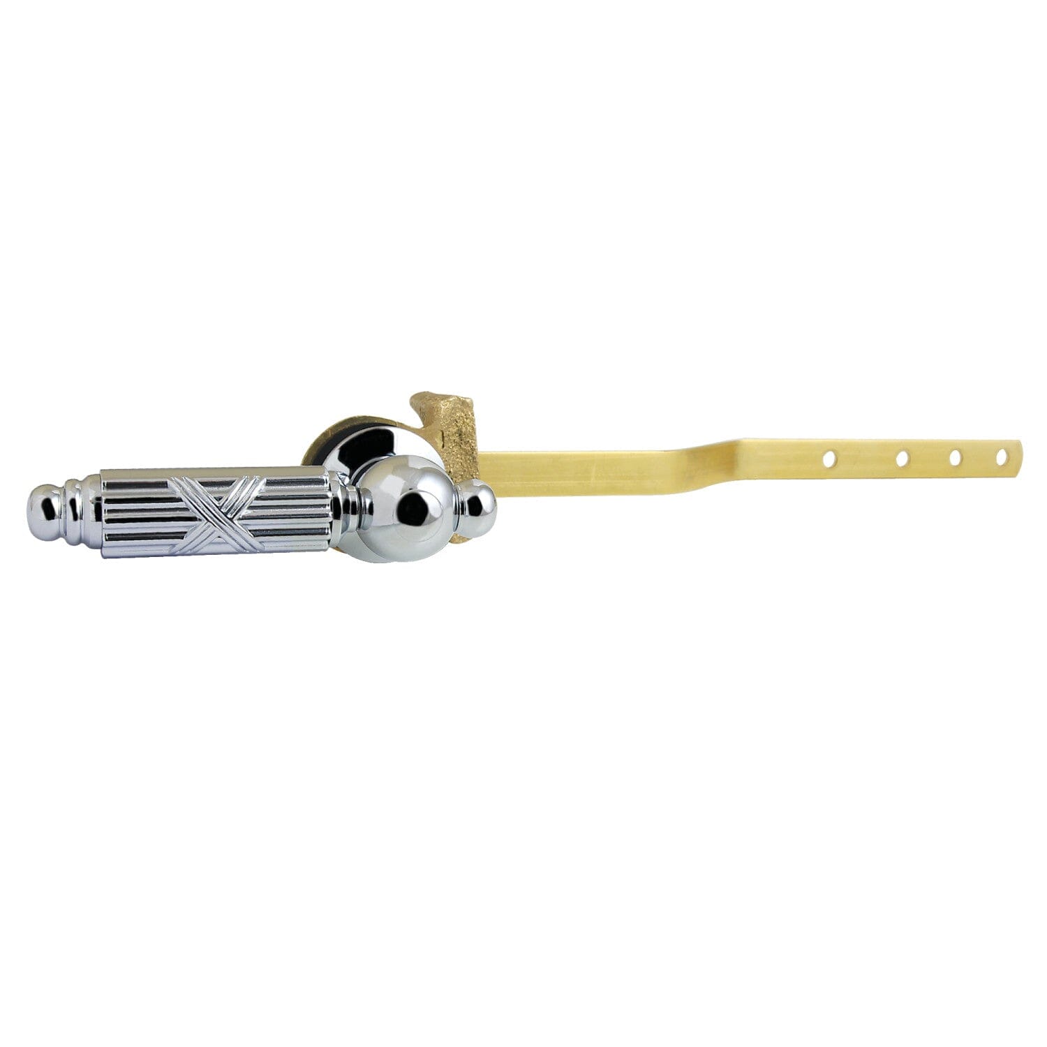 Georgian Front Mount Toilet Tank Lever - Durable Chrome Plated Toilet Handle Replacement for Easy Flushing | Perfect for Bathroom Renovation & Home Improvement Projects