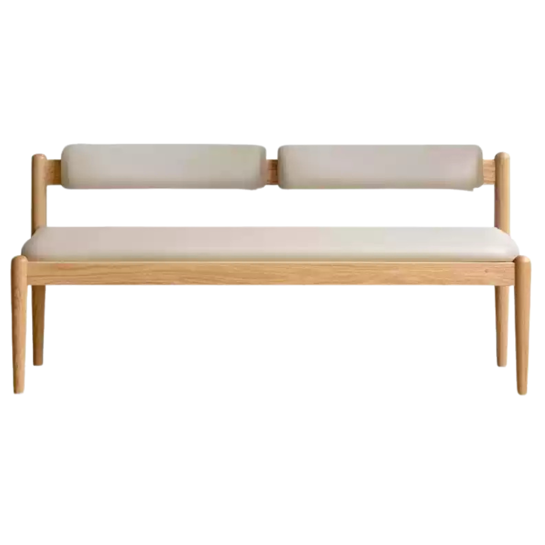 Solid Oak & Black Walnut Wooden Soft Bench - Handcrafted Wooden Stool for Entryway, Bedroom, Living Room & Outdoor Use