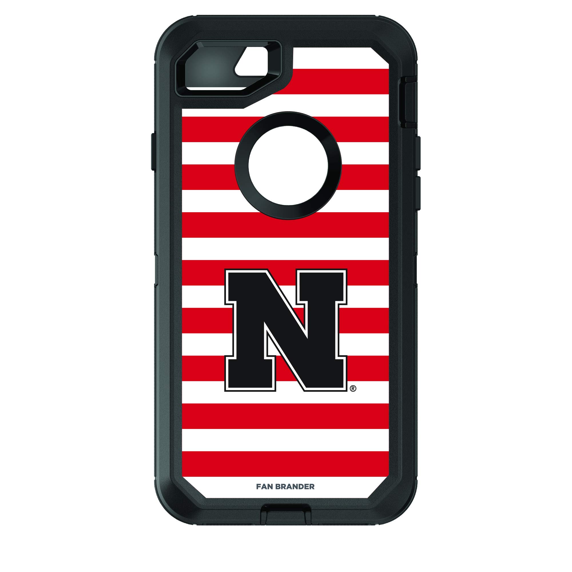 NCAA OtterBox Defender Series Rugged Phone Case with Stripes Design - Compatible with Apple iPhone | Shockproof Protection for Sports & Outdoor Activities