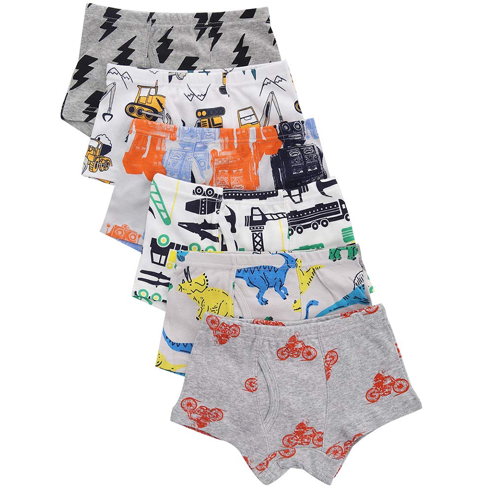 Benetia Boys' Cotton Underwear 6-Pack - Soft Breathable Kids' Underwear for School, Sports & Everyday Wear | Comfortable for Active Play, Sleep & Daily Use | Ideal for School Uniforms, Sports & Bedtime | Perfect for School, Playtime, Sleepovers & Family Outings | Great for Gym Class, Weekend Adventures & Lounging at Home