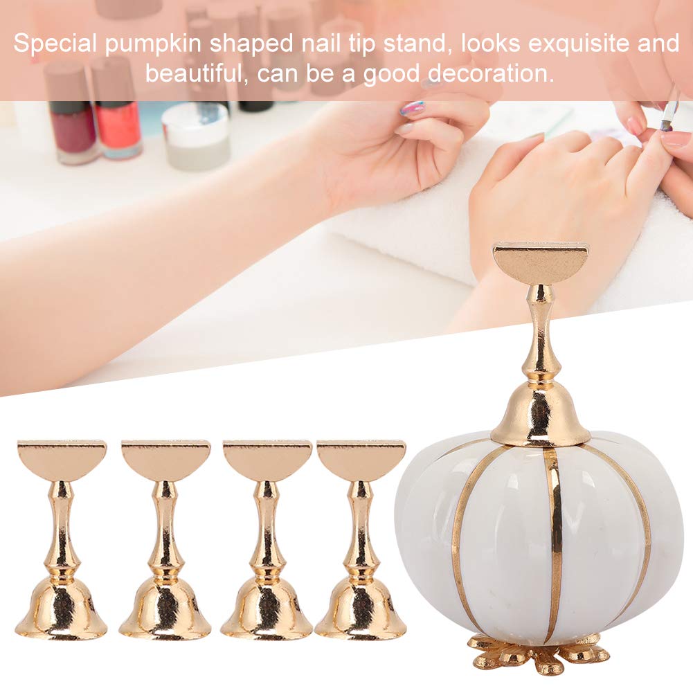 Premium Magnetic Nail Tips Holder - Strong Grip Nail Art Display Stand for Professional & Home Salon Use (White) - Perfect for Nail Technicians, DIY Manicures & Nail Art Organization