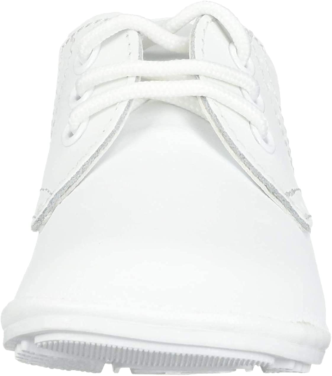 iGirlDress Baby Boys Oxford Christening Shoes - Classic Leather First Communion Shoes for Toddlers (White, Size 0-12 Months) - Perfect for Baptism, Church Events & Special Occasions
