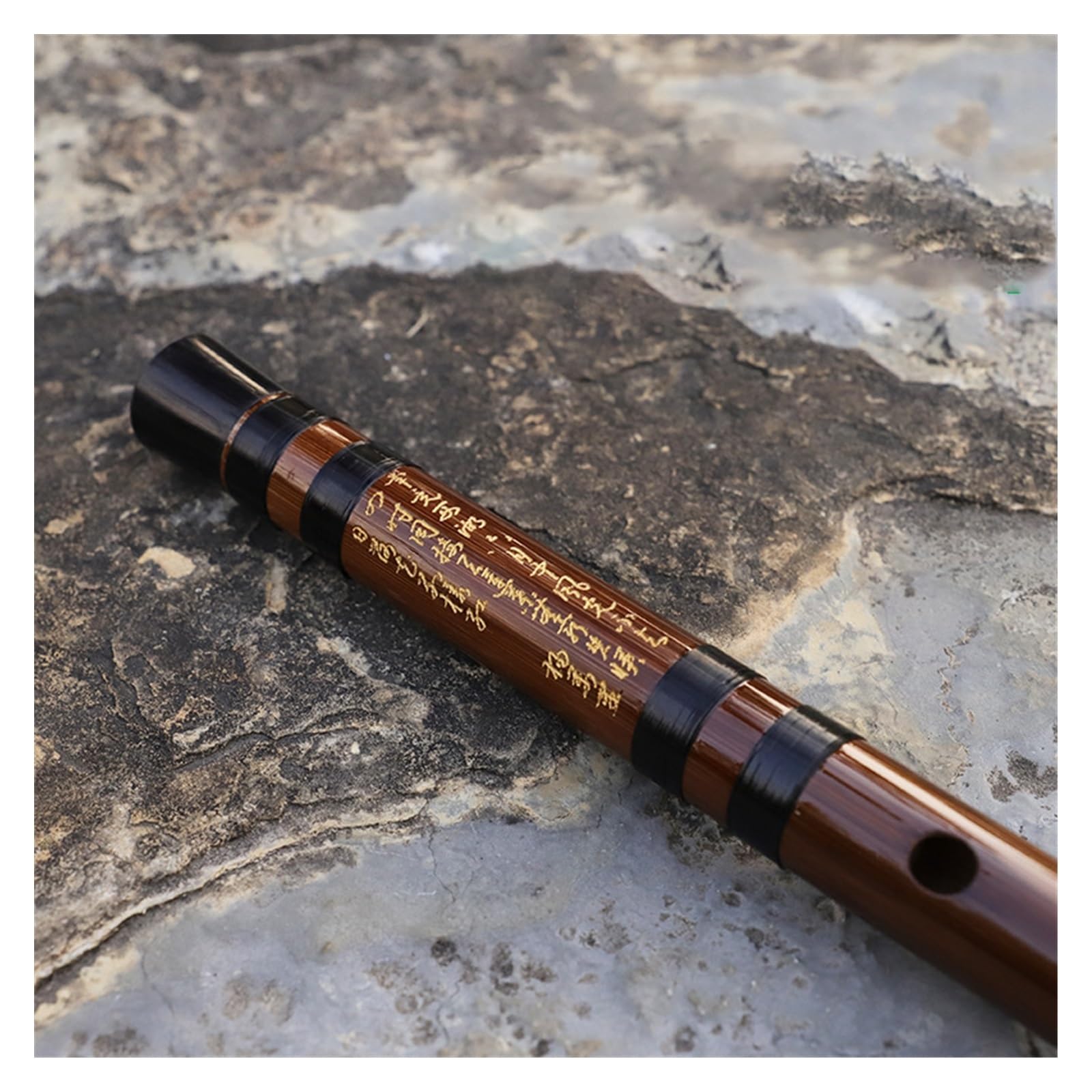 Premium Bamboo Flute (F Key) - High Pitch Woodwind Instrument with Strong & Soft Tones - Traditional Transverse Bitter Bamboo Flute for Beginners & Professionals - Perfect for Meditation, Music Practice & Cultural Performances