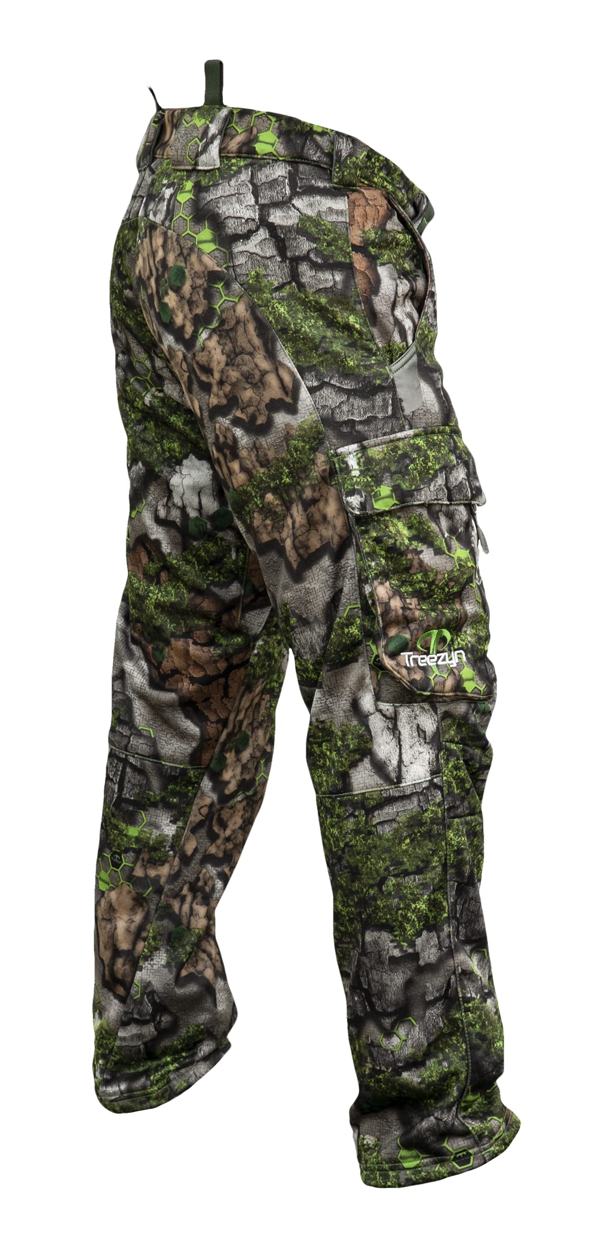 Men's Elastic Waist Lined Cargo Pants - Comfortable Winter Work Pants for Outdoor Hiking & Casual Wear