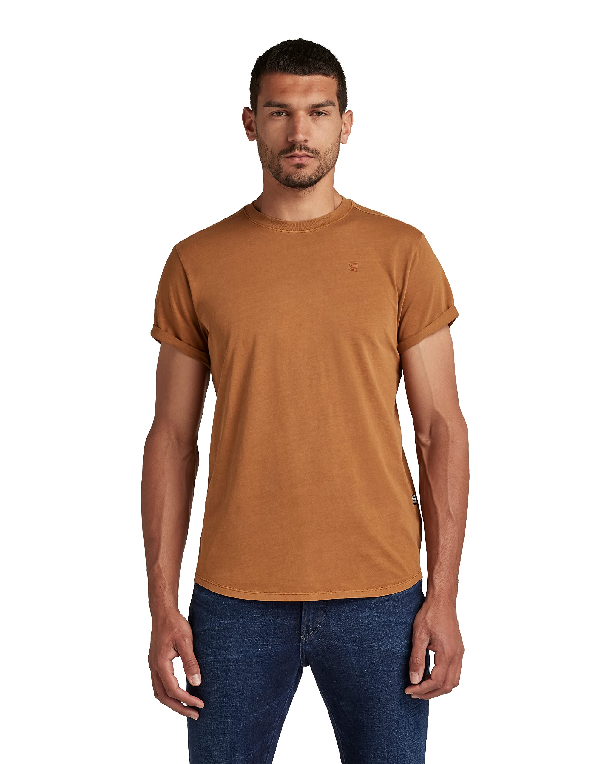 G-Star Raw Men's Lash Crew Neck Short Sleeve T-Shirt | Premium Cotton Casual Tee for Everyday Wear | Gym, Streetwear & Summer Outfits
