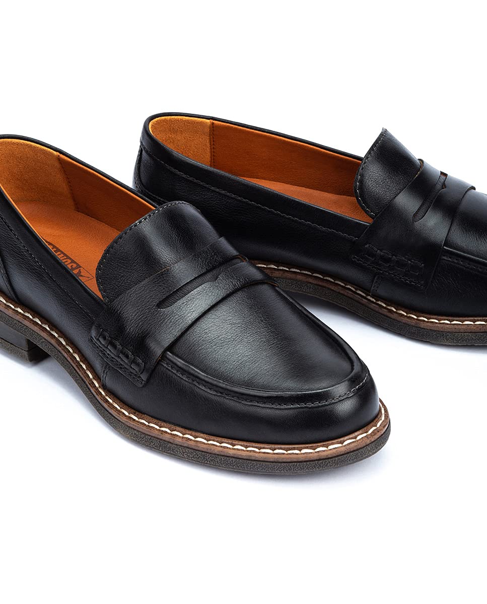 PIKOLINOS Women's Aldaya Leather Loafers - Comfortable & Stylish Slip-On Shoes for Work, Travel & Casual Wear