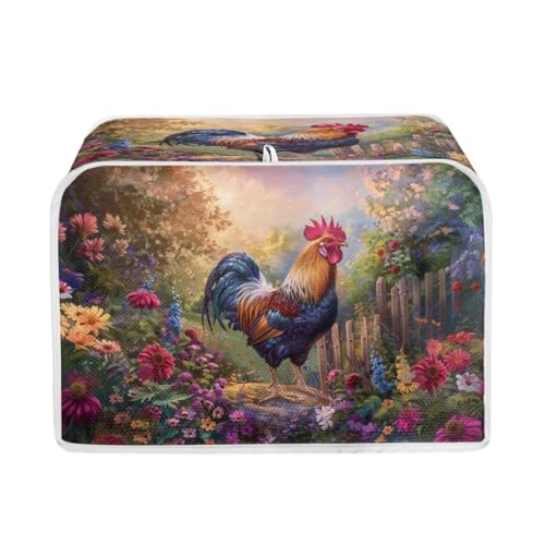 Rooster Chiken Daisy Flower