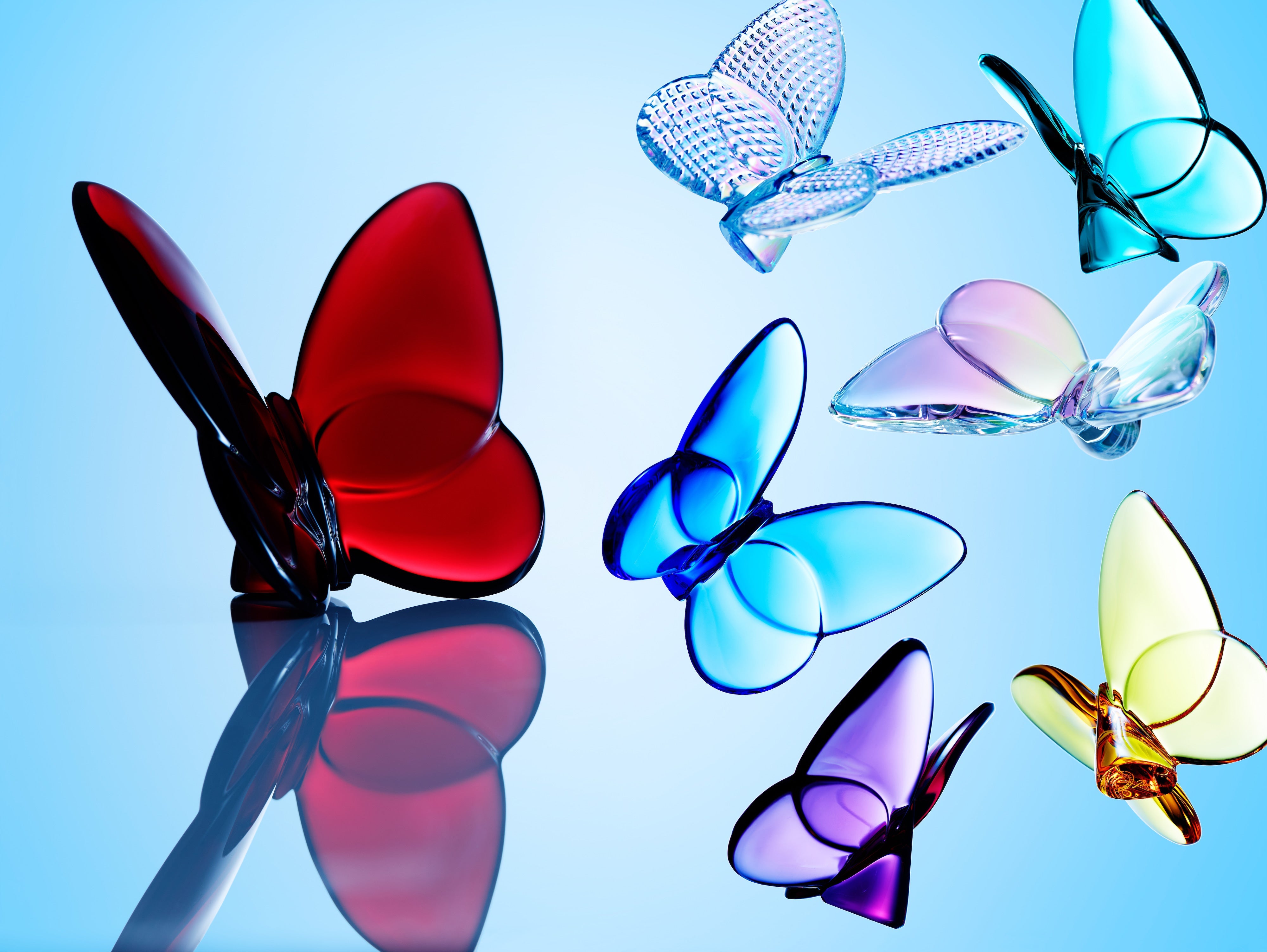 Baccarat Blue Butterfly Necklace - Elegant Crystal Jewelry for Women | Perfect Gift for Birthday, Anniversary & Special Occasions | Luxury Fashion Accessory for Parties, Weddings & Evening Events