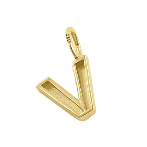 14K Solid Gold V Initial Pendant Necklace for Women - Elegant Monogram Jewelry Gift for Birthday, Anniversary & Valentine's Day | Perfect for Layering, Everyday Wear & Special Occasions