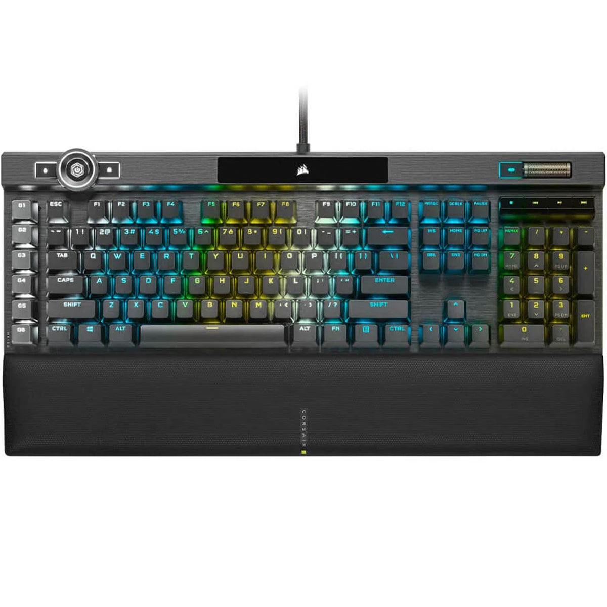 Corsair K100 RGB Mechanical Gaming Keyboard - Cherry MX Speed Silver Switches, PBT Double-Shot Keycaps | Perfect for Esports, Streaming & Professional Gaming