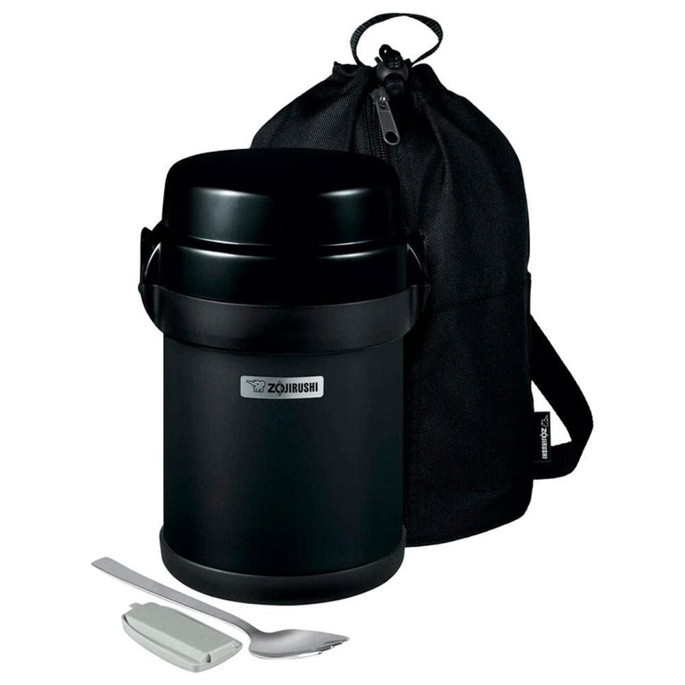 Zojirushi SL-JBE14BZ Mr. Bento Stainless Steel Lunch Box 41oz - Insulated Food Container for Hot & Cold Meals - Perfect for Office, School, Picnics & Travel