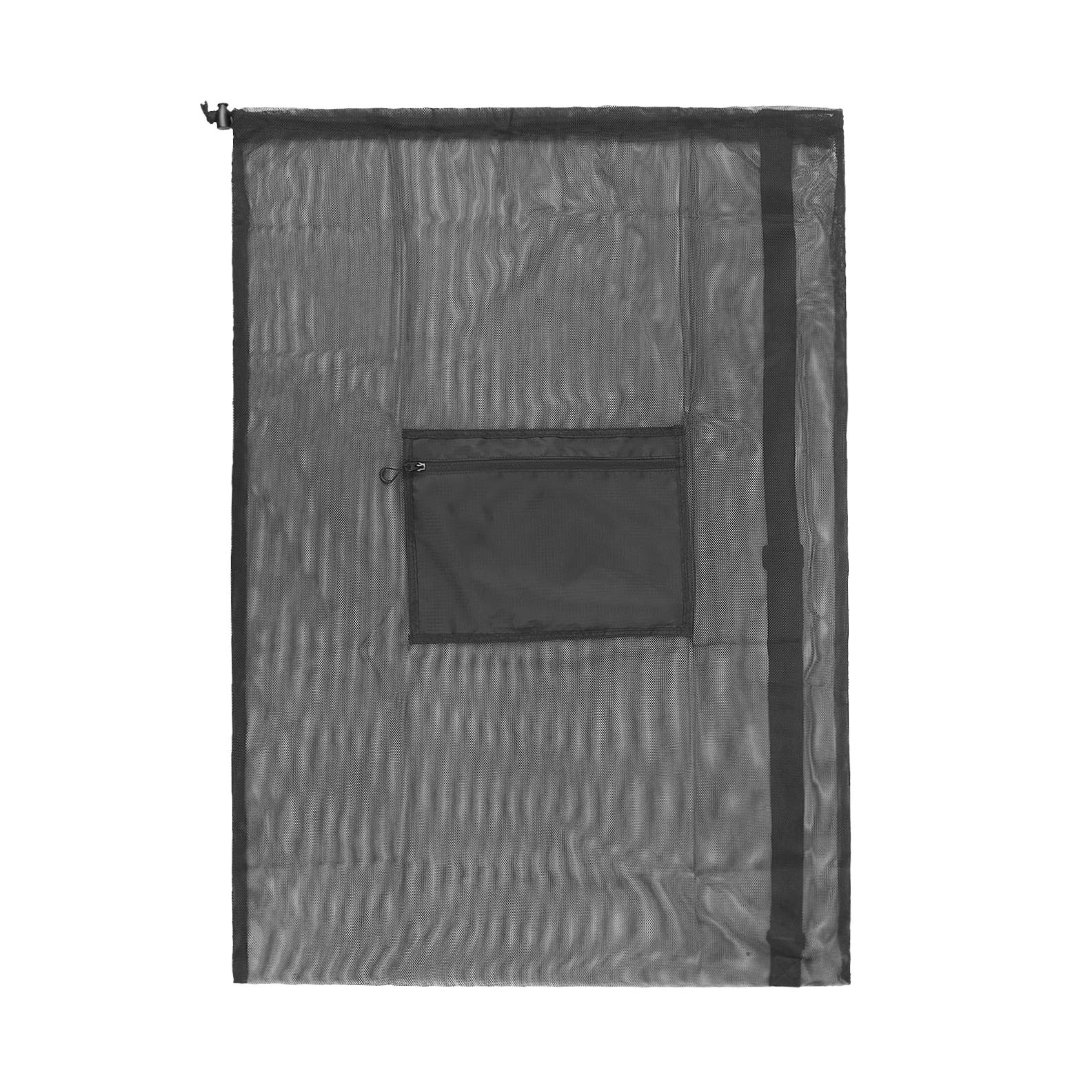 PURFUN Extra Large Mesh Sports Ball Storage Bag - Portable Drawstring Shoulder Bag for Football, Basketball, Soccer & Volleyball - Perfect for Workouts, Scuba Diving & Team Sports Equipment Carrier