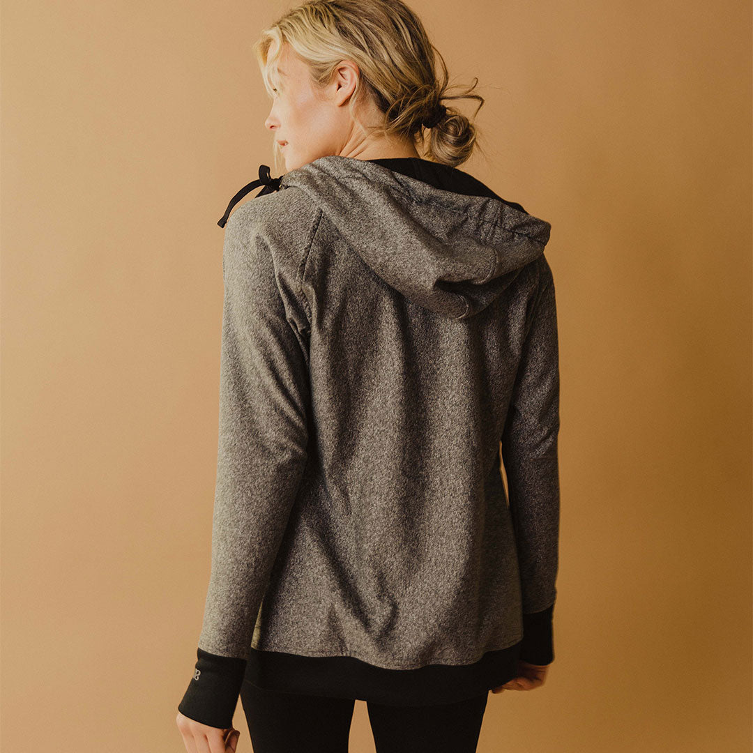 Cascade Jacket for Men & Women - Lightweight Waterproof Windbreaker with Hood - Heather Grey Outdoor Hiking & Travel Jacket