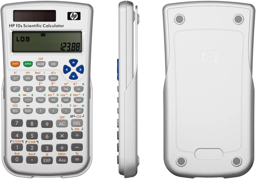 HP 10s Scientific Calculator (F2214AA#AK6) - Advanced Graphing Calculator for High School & College Students, Engineers & Professionals - Perfect for Algebra, Calculus, Statistics & Science Classes