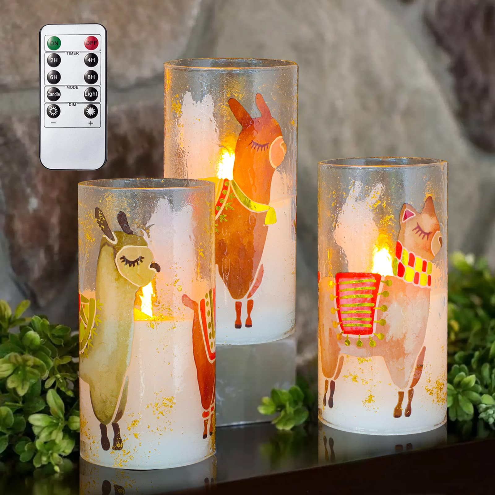 Flameless LED Candles with Timer & Remote - Orange Pillar Candles for Party Decor & Gifts