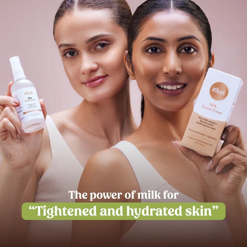 Best Milk Face Toner with Earth Marine Water for Pore Minimizing - Hydrating & Soothing Skincare for Dry & Sensitive Skin - Perfect for Daily Use & Nighttime Routine