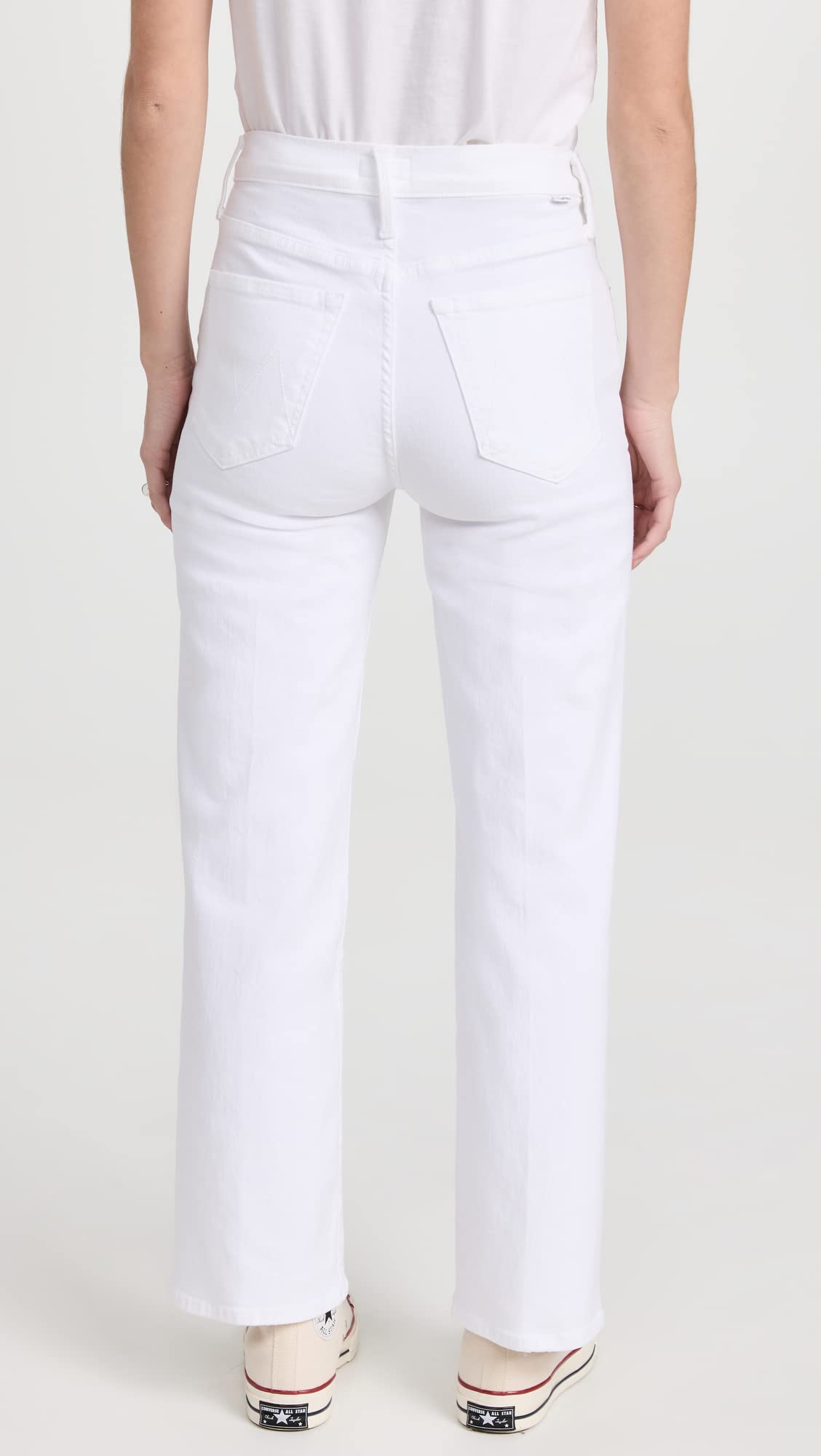 MOTHER Women's The Rambler Ankle Jeans - High Waist Skinny Denim Pants for Casual Outfits & Everyday Wear