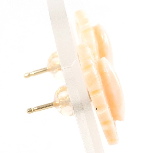 18K Yellow Gold Coral Earrings for Women - Elegant Dangle Earrings for Wedding, Party & Evening Wear - Hypoallergenic Luxury Jewelry Gift