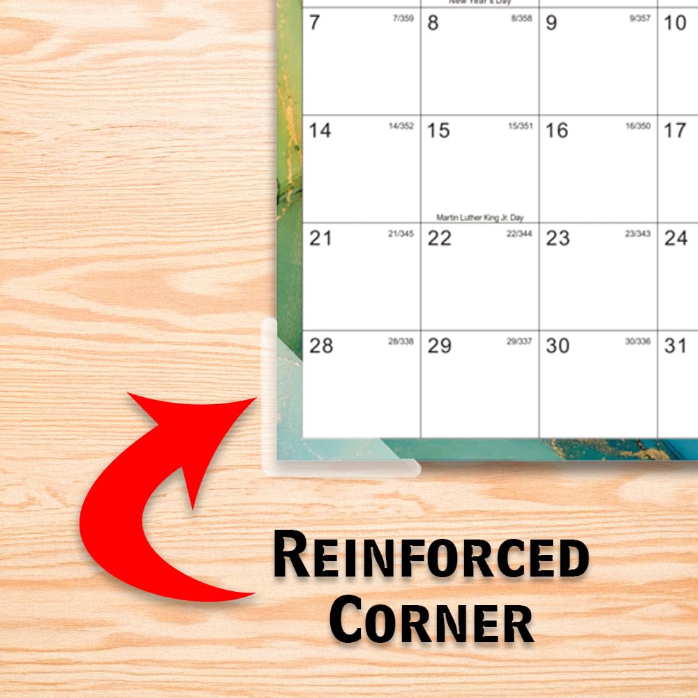 StoreSMART® Clear Plastic Calendar Corners - 500 Pack (PE1336DCL-500) - Perfect for Organizing Calendars, Planners, and Bulletin Boards at Home or Office