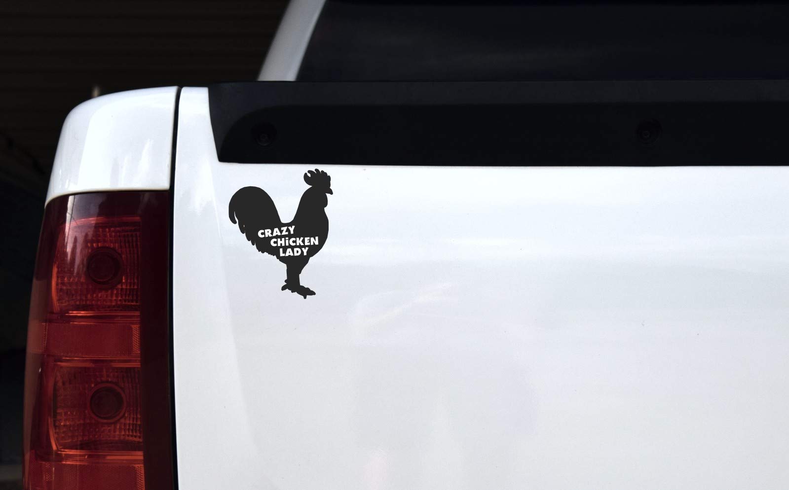 Crazy Chicken Lady Vinyl Sticker - Fun & Durable Decal for Laptops, Cars & Water Bottles - Perfect for Poultry Lovers & Farmhouse Decor
