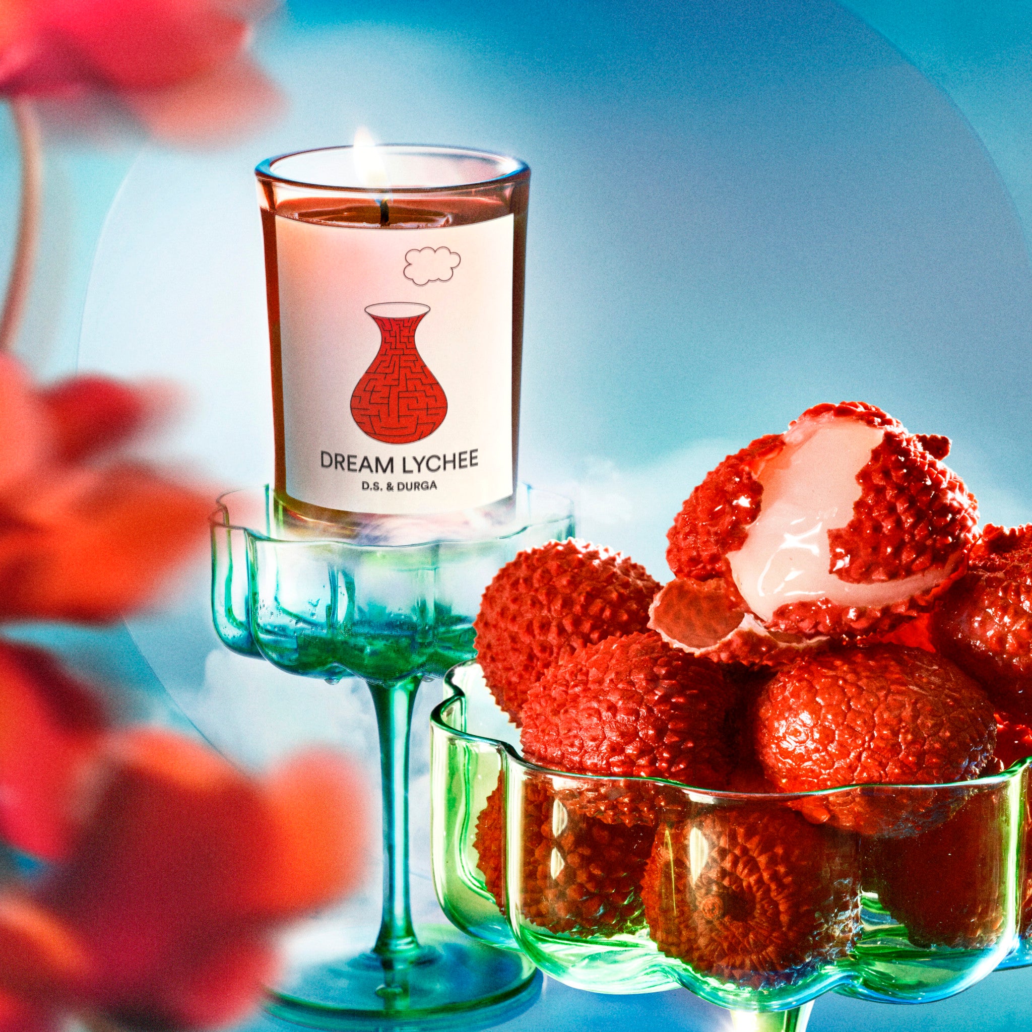 Dream Lychee Scented Candle - Long-Lasting Aromatherapy Candle for Relaxation, Home Decor & Gifts - Perfect for Bedroom, Bathroom & Spa