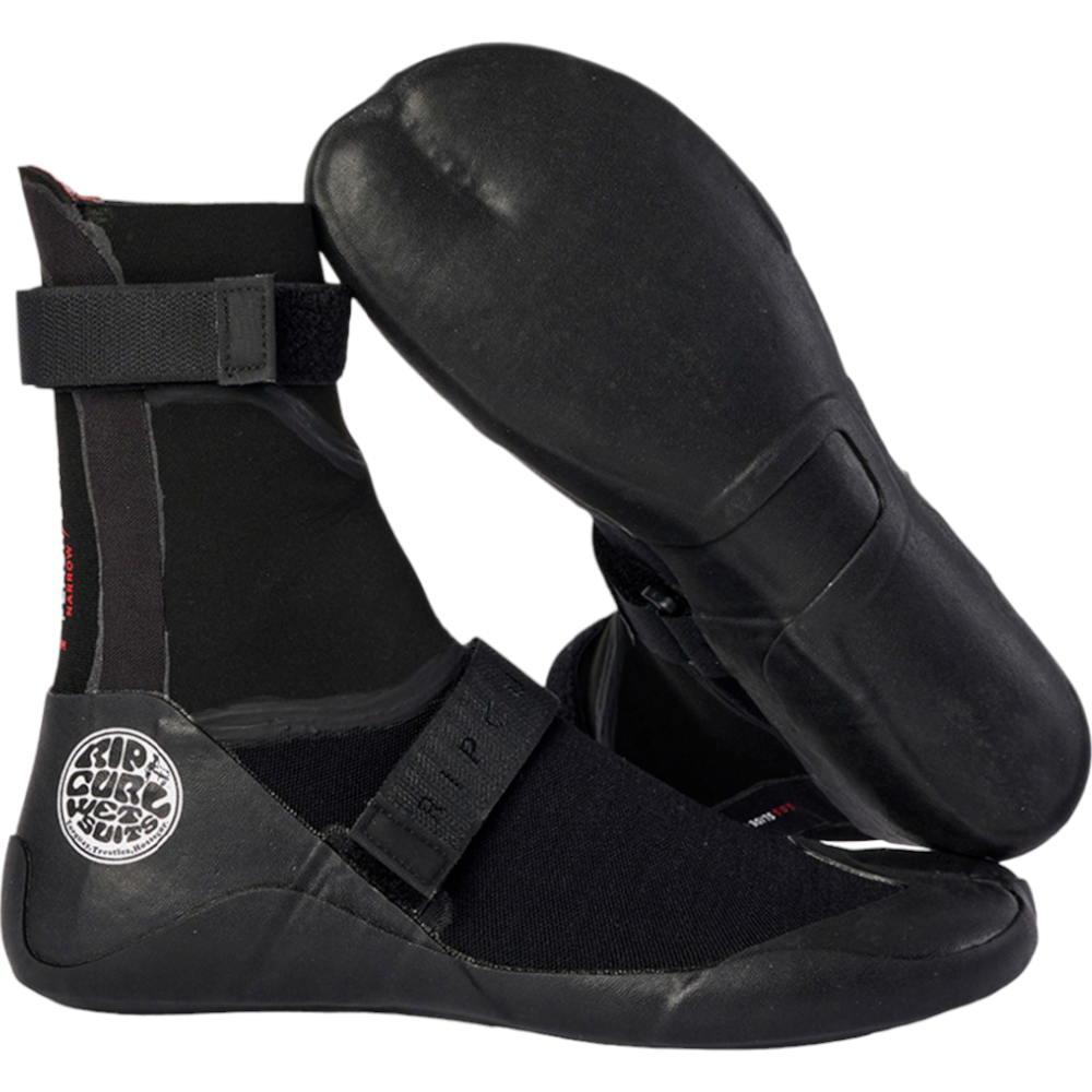 Rip Curl Flashbomb 5MM Round Toe Booties - Premium Neoprene Dive Boots for Surfing, Scuba Diving & Water Sports | Warm & Comfortable Footwear for Cold Water Adventures