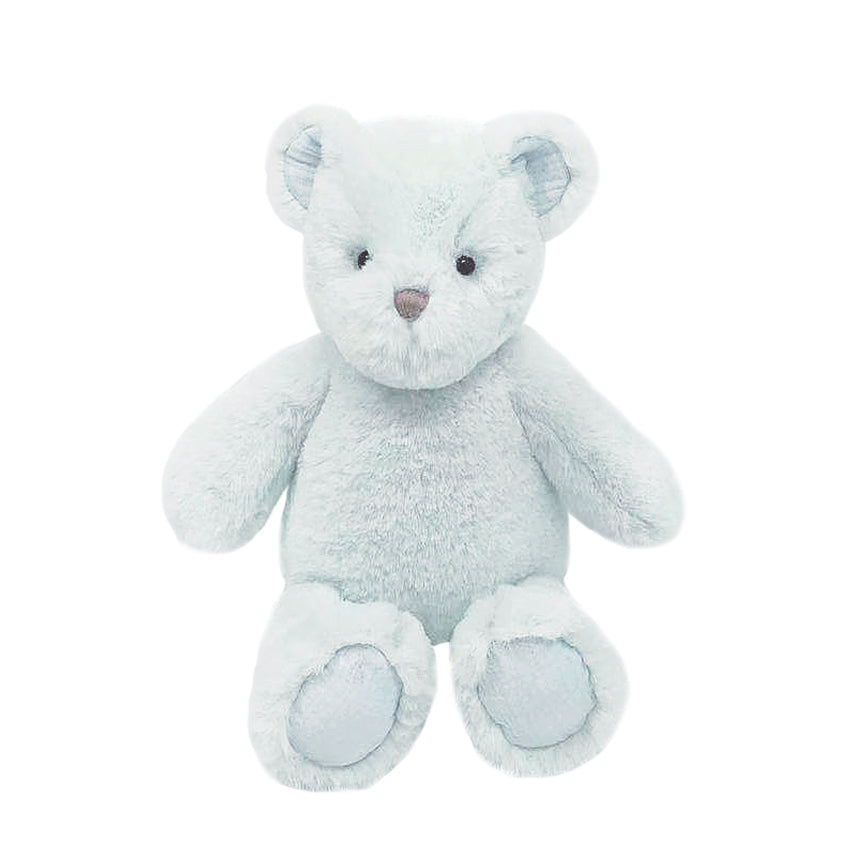 Aston Luxe Bear - Soft Pale Blue Plush Stuffed Animal Toy for Kids, Perfect for Cuddling, Nursery Decor & Gift Giving