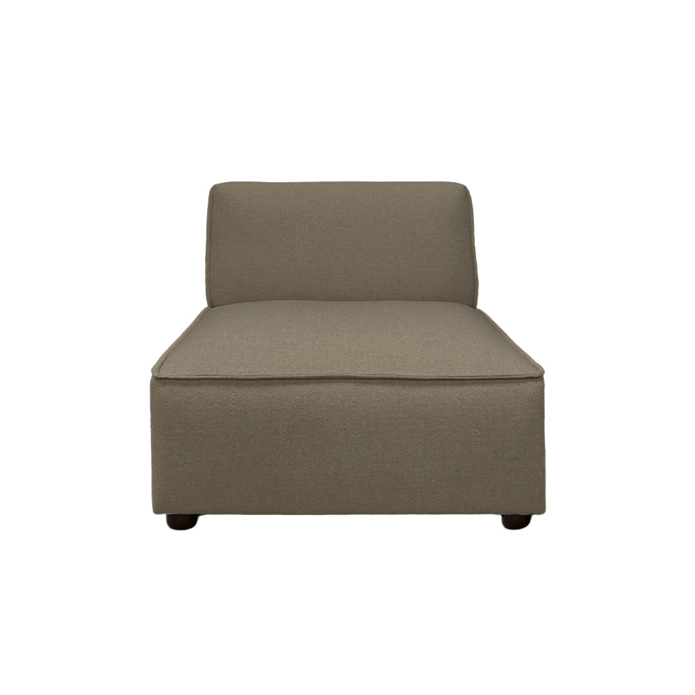 Bruno Armless Modular Chair - Modern Stackable Accent Chair for Living Room, Office, or Dining Room - Lightweight & Space-Saving Design for Small Spaces