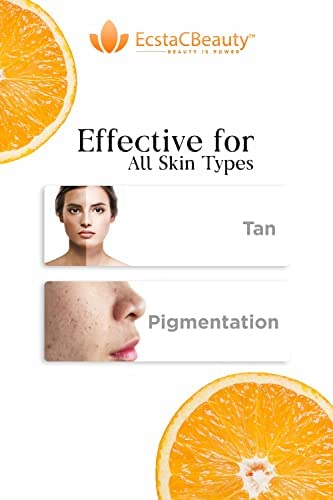 EcstaCBeauty Vitamin C Glow Face Cream - Anti-Tan & Pigmentation Treatment for Day & Night Use - Brightening Moisturizer for Radiant Skin (Women & Men) - Perfect for Daily Skincare Routine & Sun Protection