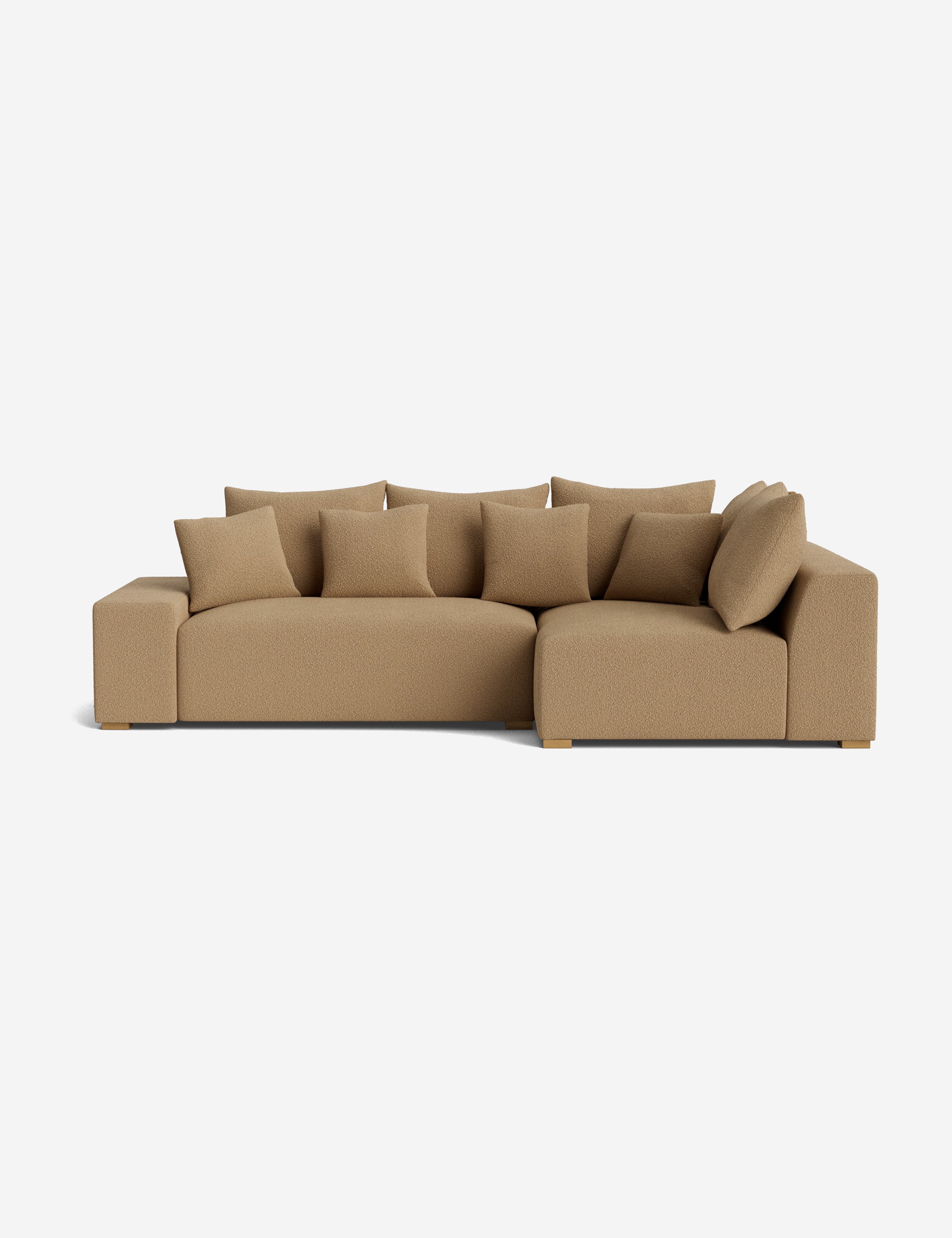 Stylish Clayton Sectional Sofa - Modern L-Shaped Couch for Living Room, Home Theater & Lounge Areas | Comfortable Fabric Upholstery & Spacious Seating