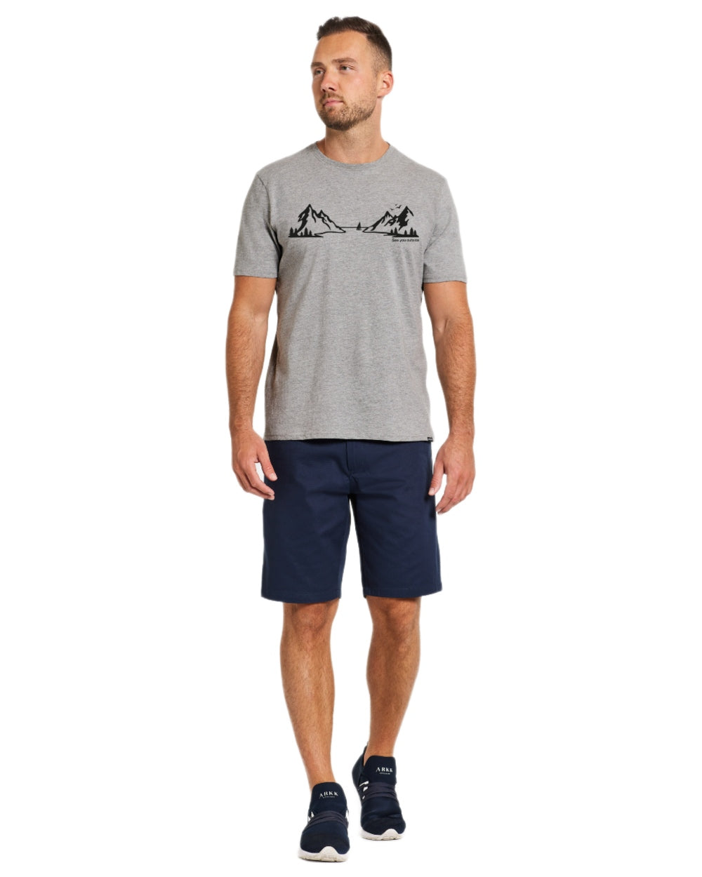 Didriksons Men's Harald Landscape T-Shirt - Comfortable Cotton Tee for Outdoor Adventures & Casual Wear