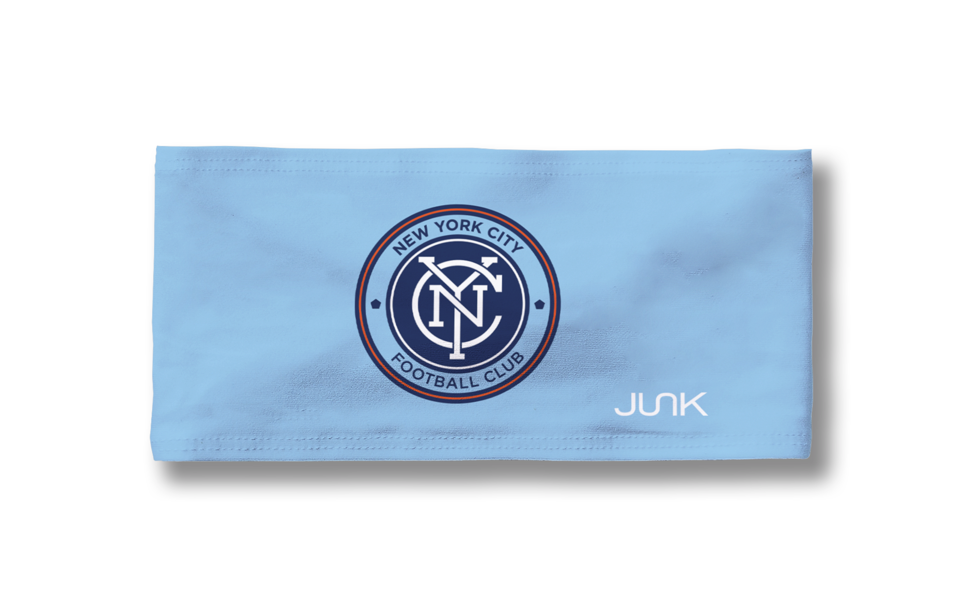 New York City FC Logo Blue Big Bang Lite Headband - Official MLS Soccer Headband for Men & Women - Perfect for Running, Workouts, and Sports Fans