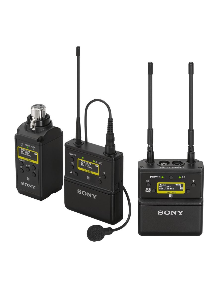 Sony UWP D26/14 Lavalier Microphone with Plug - Professional Wireless Clip-on Mic for Interviews, Vlogging & Live Streaming