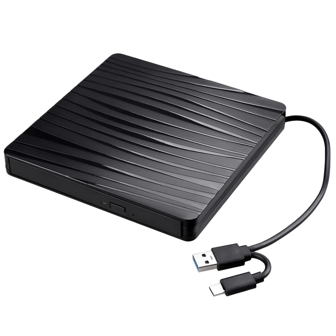 Sefdrert External USB Type-C & USB 3.0 Mobile Optical Drive with Dual Interface - DVD/CD-ROM for Laptops & Desktops | Portable DVD Burner for Movies, Software Installation & Data Backup