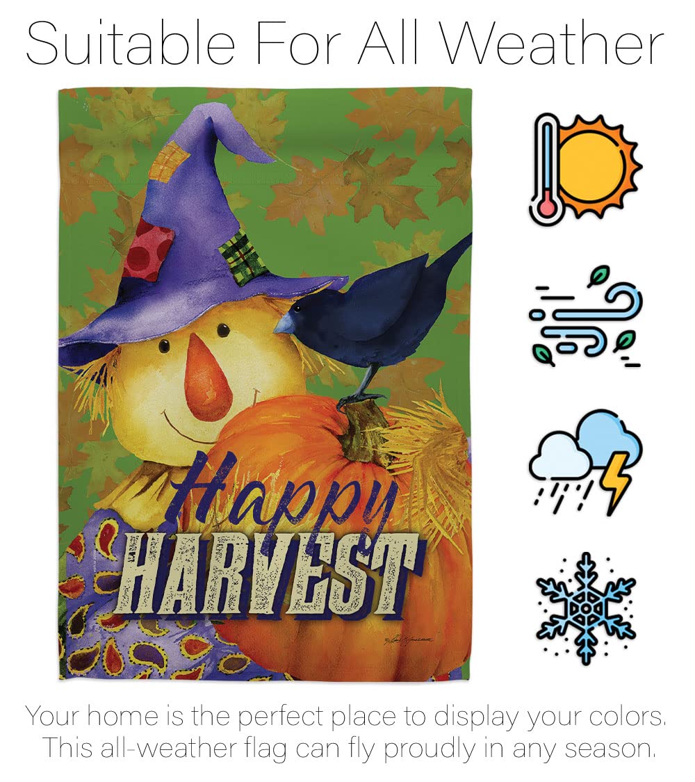 Happy Harvest Scarecrow Fall Flag Set - 28x40