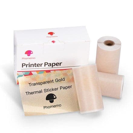 Phomemo M02 Series Thermal Paper Rolls - 10 Pack for Label Printer, Shipping Labels & Receipts - Compatible with Thermal Printers - Perfect for Home, Office & Retail Use