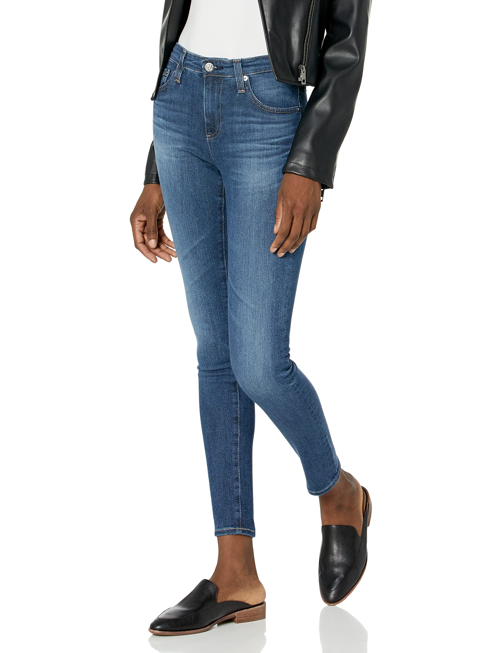 Women's High Waist Super Skinny Ankle Jeans - Stretch Denim Leggings for Yoga, Workout & Casual Wear