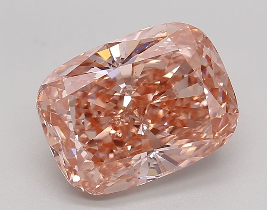 3.24 Carat Cushion Cut Fancy Pink Diamond Ring - Elegant Engagement Jewelry for Weddings & Anniversaries
