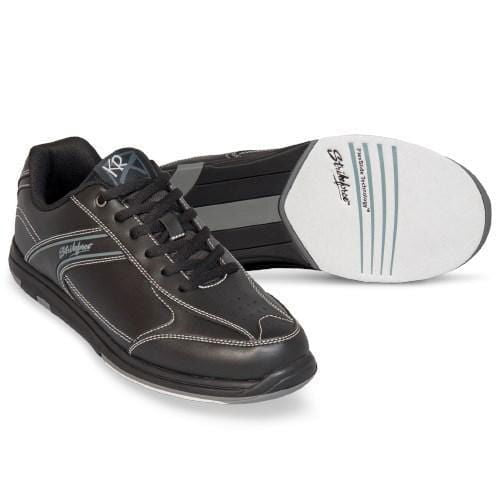 KR Strikeforce Men's Flyer Black Bowling Shoes - Lightweight & Comfortable for Competitive Play & League Nights
