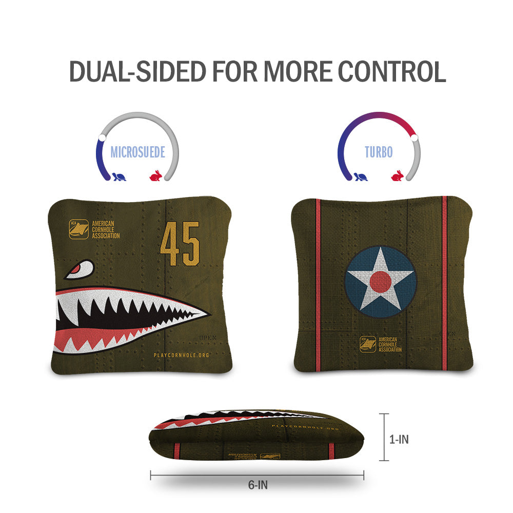 Premium Bomber Synergy Pro Cornhole Bags Set - Regulation Weight & Size for Outdoor Games, Backyard Parties, Tailgating & BBQ Events